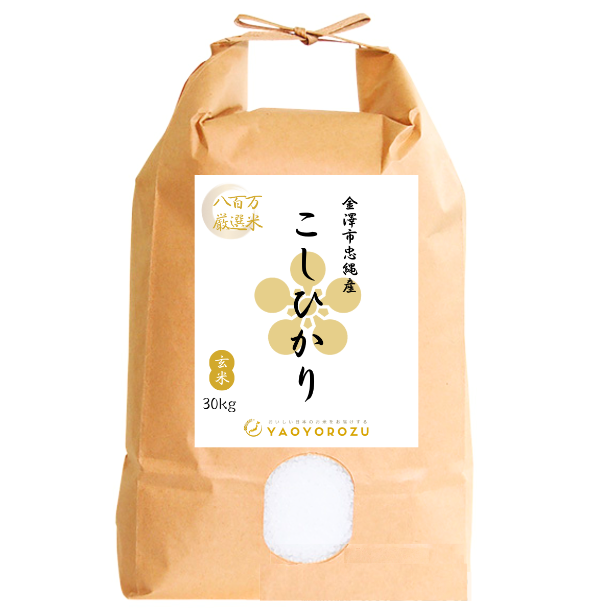 【令和6年産】金澤市忠縄産コシヒカリ(無洗米・玄米)