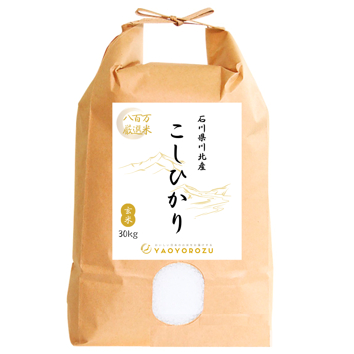令和6年度新米 石川県産コシヒカリ30kg 玄米 令和6年度新米 石川県産コシヒカリ30kg 玄米